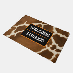 Tapete Coleção Moderna de Leather Faux Faux Cow