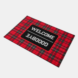 Tapete Coleção Moderna de Tartan Xadrez Tradicional Verme
