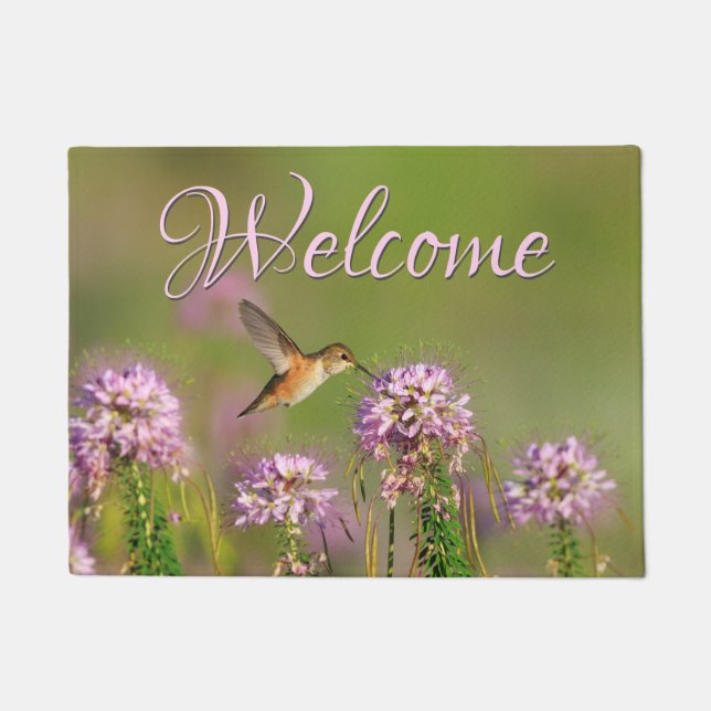 Tapete Colibri e boa vinda dos Wildflowers (Frente)