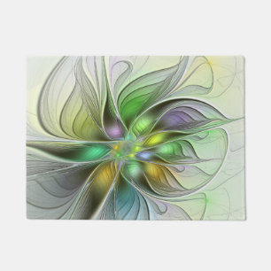 Tapete Colorida Fantasy Flor Moderno Abstrato Fractal