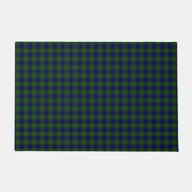 Tapete Colquhoun tartan xadrez verde azul (Frente)