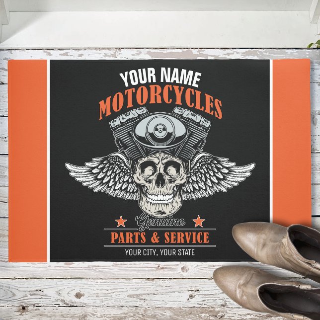 Tapete Compro de Motociclos Personalizados do Crânio Voad (Criador carregado)