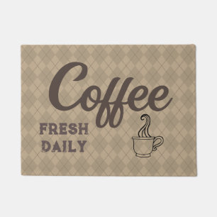 Tapete Compro de porta do café retrô