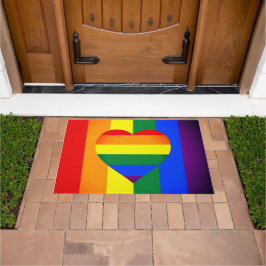 Tapete Comunidade Rainbow Heart & Pride Rainbow Flag /LGB