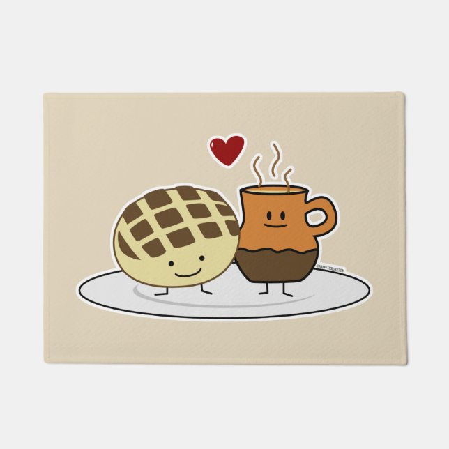 Tapete Concha doce do mexicano do dulce da bandeja do (Frente)