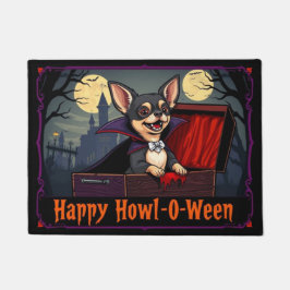 Tapete Conde Chihuahua Feliz Uivo de Halloween