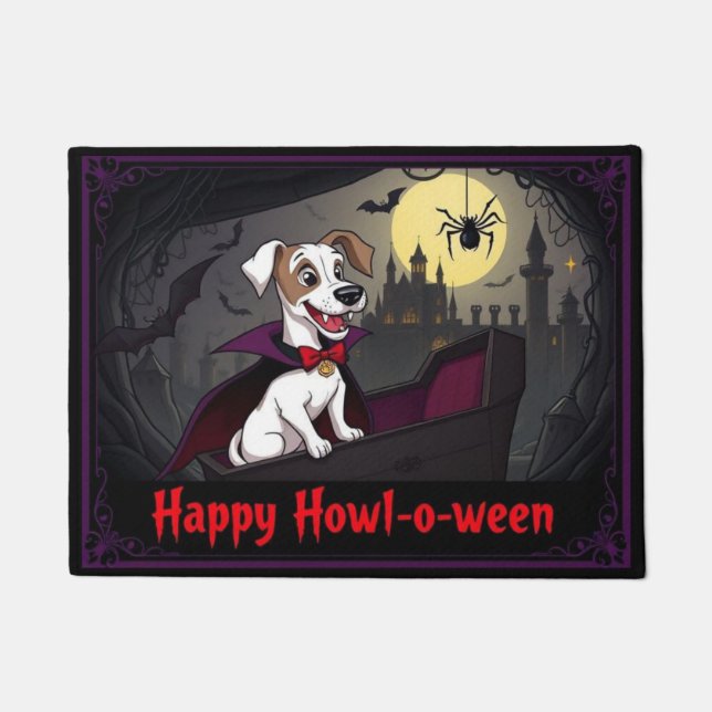 Tapete Conde Whippet Feliz Howl-o-ween (Frente)