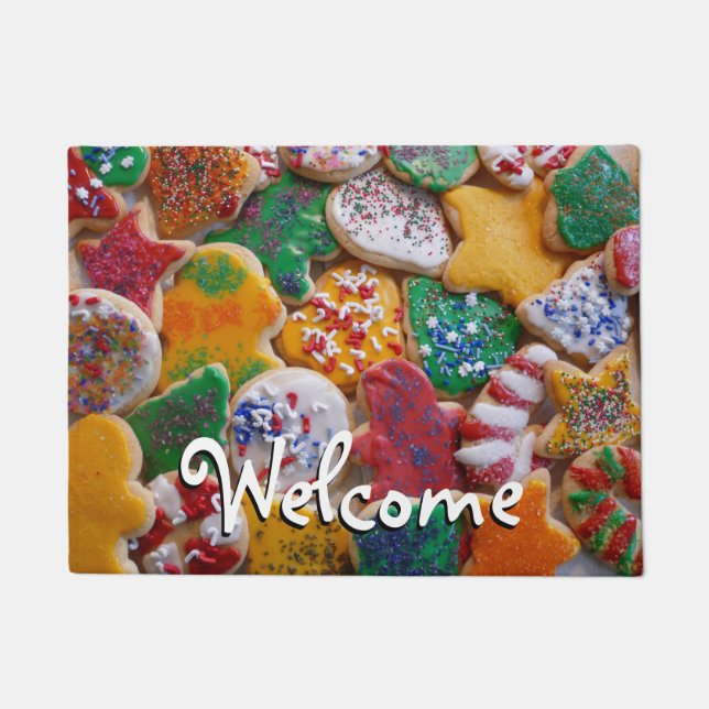 Tapete Cookies de Natal I Férias Coloridas (Frente)