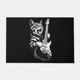 Tapete Cool Music Love | Rock Cat Playing Electric Guitar