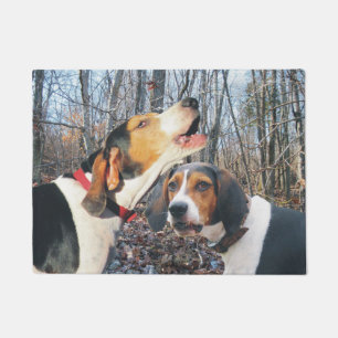 Tapete Coonhound do caminhante de Treeing na esteira de
