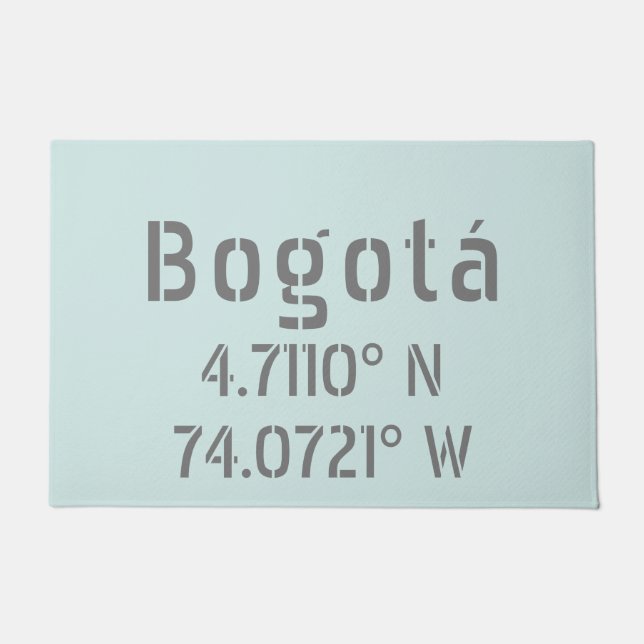 Tapete Coordenadas de Latitude e Longitude de Bogotá  (Frente)