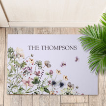 Cor d'água monificada Flores selvagens roxas