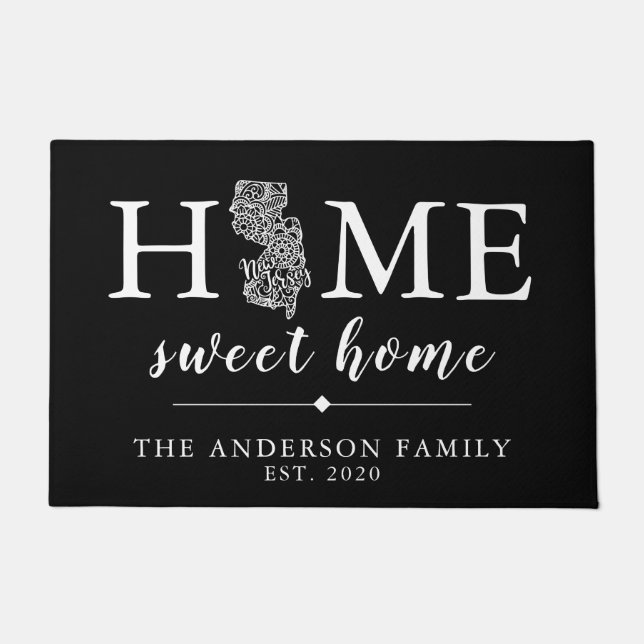 Tapete Cor Editável NOVO Estado Personalizado JERSEY (Frente)