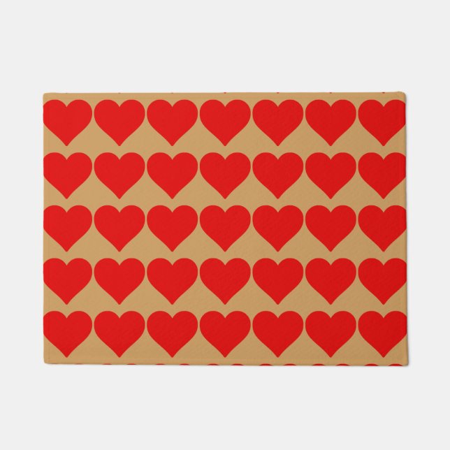 Tapete Coração Vermelho Forma Amor Clássico Minimalismo (Frente)