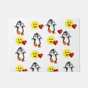 Tapete Corações de Pinguim Feliz dia de os namorados de p