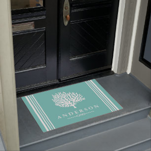 Tapete Coral Branco Elegante Náutico Personalizado