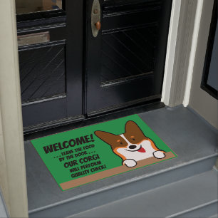 Tapete Corgi Life Porta Mat Tricolor v1