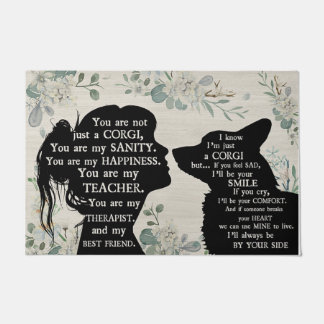 Tapete Corgi Lover Gift, Corgi Doormat, Funny Corgi Gift