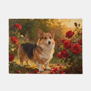 Tapete Corgi nas Rosas V