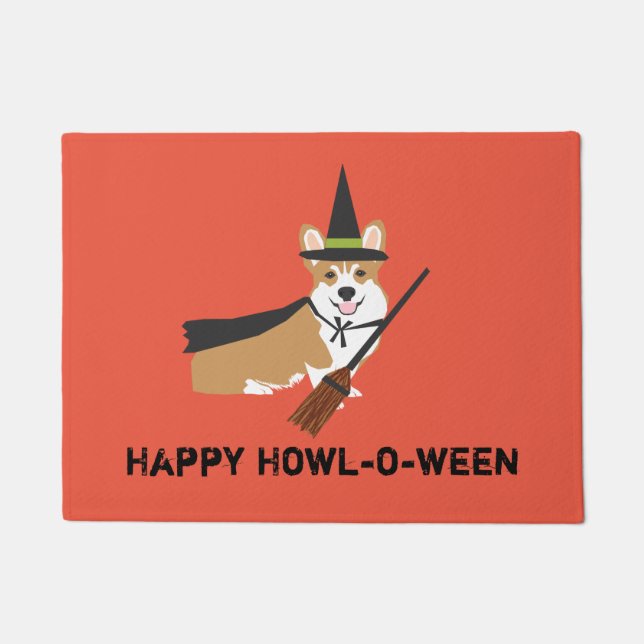 Tapete Corgi Witch Happy Howl-o-ween (Frente)