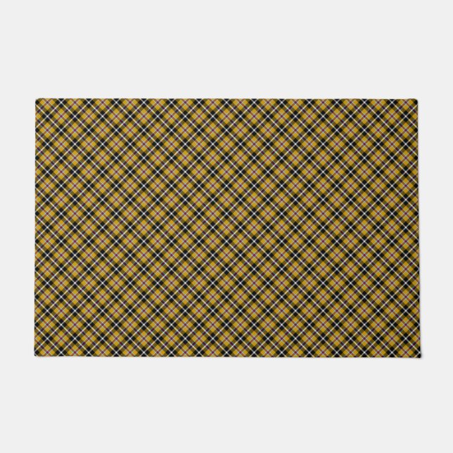 Tapete Cornish National Tartan Yellow and Black Xadrez (Frente)