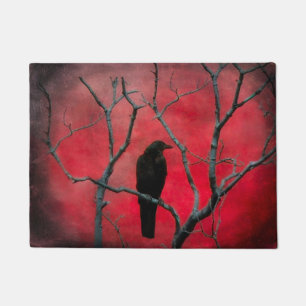 Tapete Coroa Negra Céu Vermelho