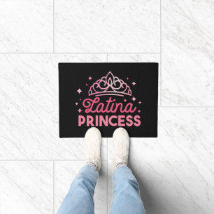 Tapete Coroa princesa rosa-branca latina