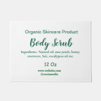 Corpo natural verde orgânico esfregar manteiga adi