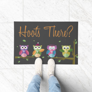 Tapete Corujas bonitas Hoot's lá em baixo