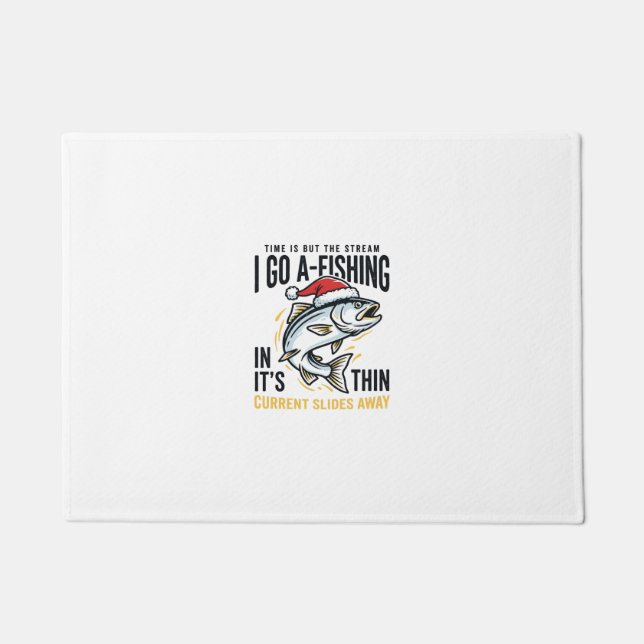 Tapete Cota de fluxo de pesca de Natal Design (Frente)