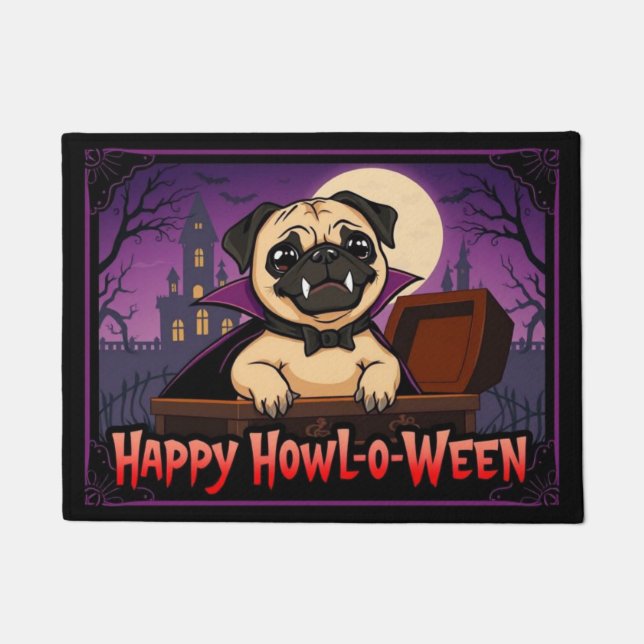 Tapete Count Pug Happy Howl-o-Ween (Frente)