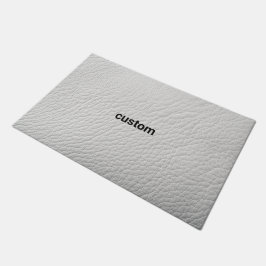 Tapete Couro branco personalizado abstrato