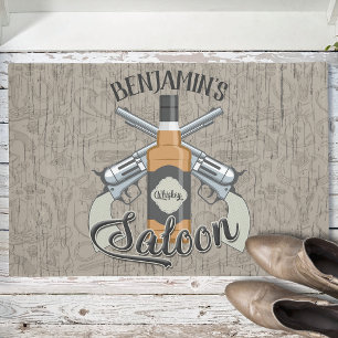 Tapete Cowboy Revolver Gun Whiskey Saloon