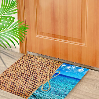 Tapete Cozumel Blue Turquoise Ocean Com Wicker