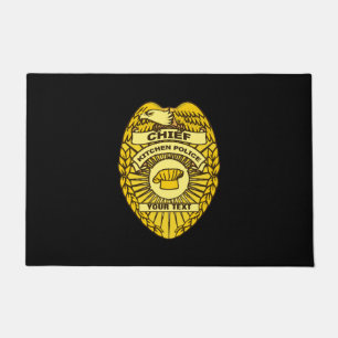 Tapete Crachá Da Polícia De Kitchen