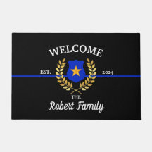 Crachá de Polícia Thin Blue Line com Marca Persona