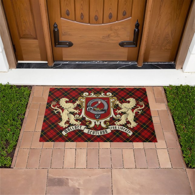 Tapete Crachá Wallace Clan & Porta Tartan (Ar livre)