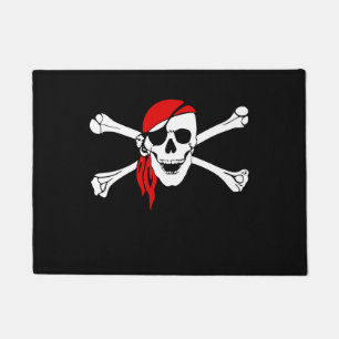 Tapete Crânio do pirata e Doormat dos Crossbones
