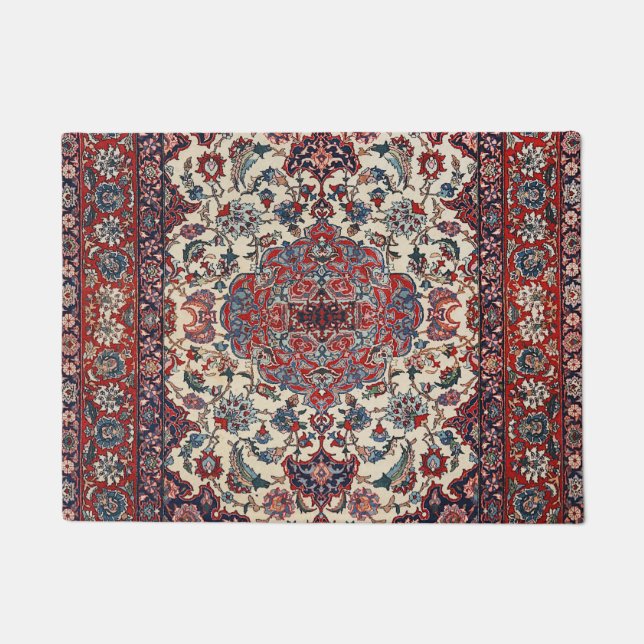 Tapete Creme Azul Persa  (Frente)