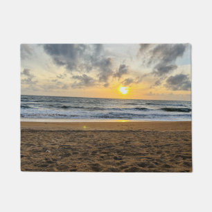 Tapete Crie a sua foto: nascer do sol da praia simples