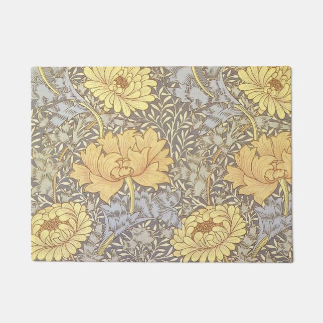 Tapete Crisântemo Flor de Mãe de William Morris (Frente)