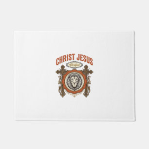 Tapete Cristo Jesus Fé do Leão Vintage