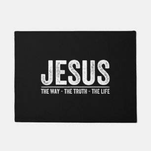 Tapete Cristo Jesus O Caminho. A Verdade. A Vida Bendita