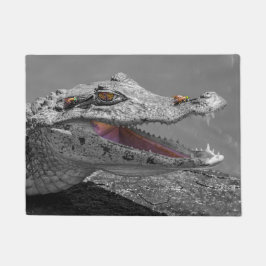 Tapete Crocodilo sorridente em Tortuguero - Costa Rica