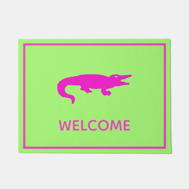 Tapete Crocodilo Welcome Mat (Frente)