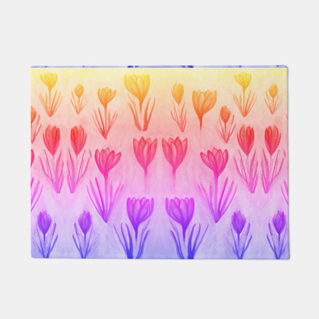 Tapete Crocus Pattern Door Mat (Frente)