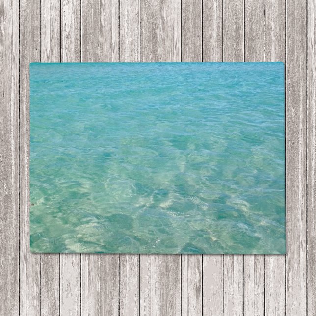 Tapete Crystal Clear Blue Beach Water (Criador carregado)