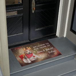 Tapete Cuecas-Beagle-antlers vermelho-caixa festiva