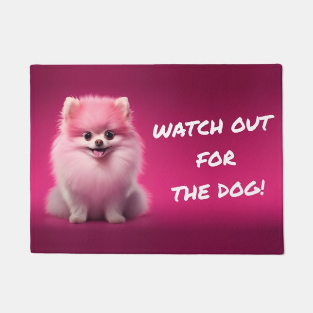 Tapete ¡Cuidado con el perro! / Beware of the dog! (Frente)