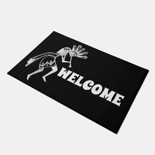 Tapete Cultura de americanos nativos - Dançando Kokopelli (Inclinado)